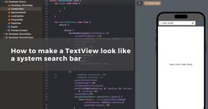 How to make a TextView look like a system search bar